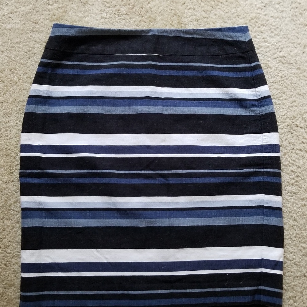 Banana Republic Striped Pencil Skirt